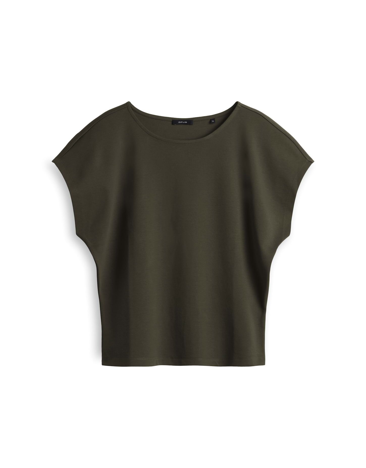 OPUS Kurzarmshirt Suschel aus Jersey mit lockerer Passform weich fließender Fall, glatter Griff, Casual