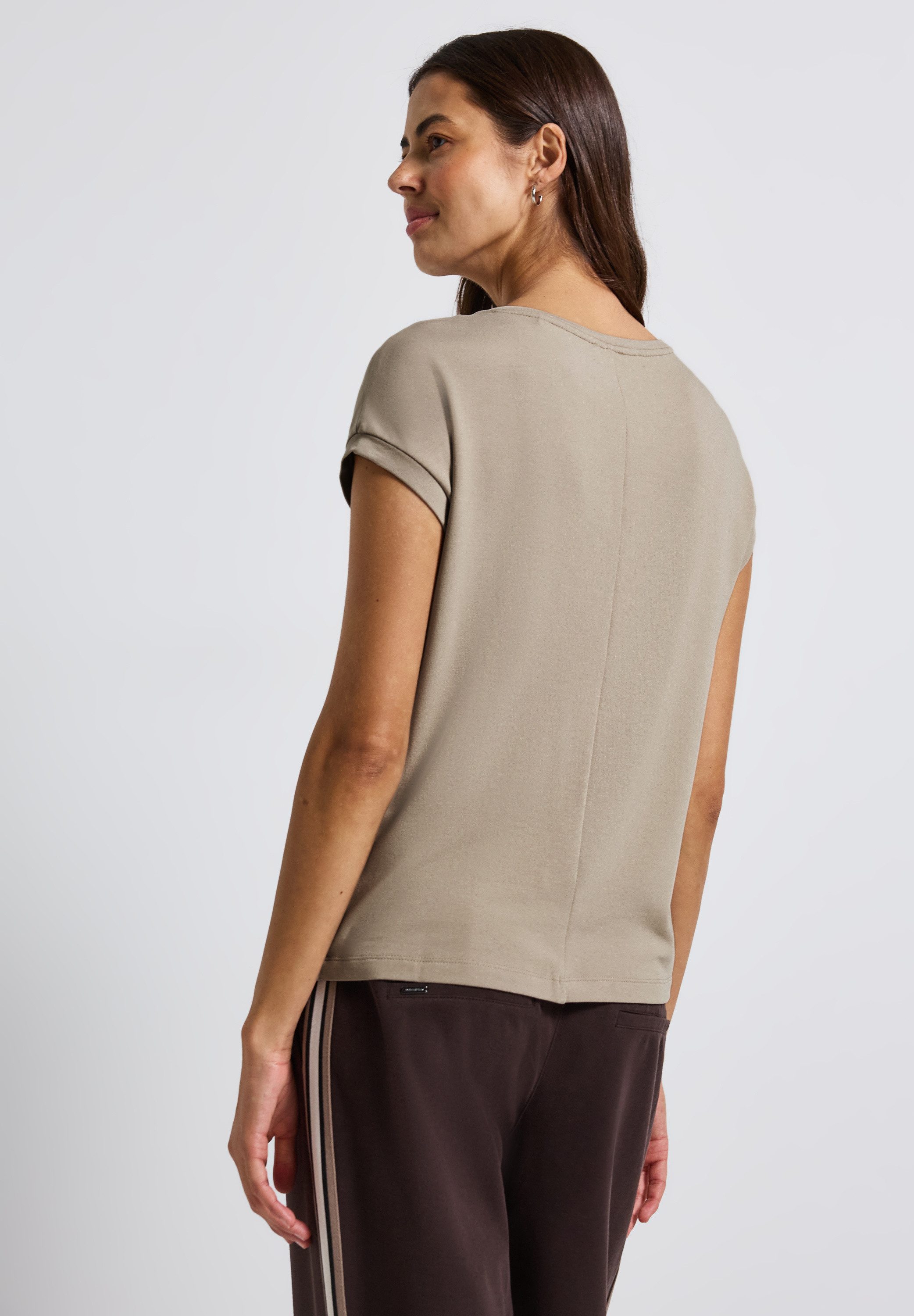 STREET ONE T-Shirt mit Glitzerdetails günstig online kaufen