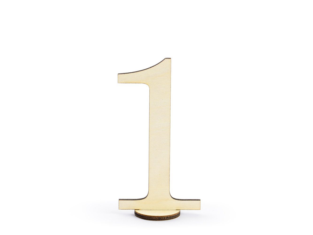 partydeco Dekofigur, Tischnummern Hochzeit Holz Zahlen 1-10 stehend 10cm na günstig online kaufen