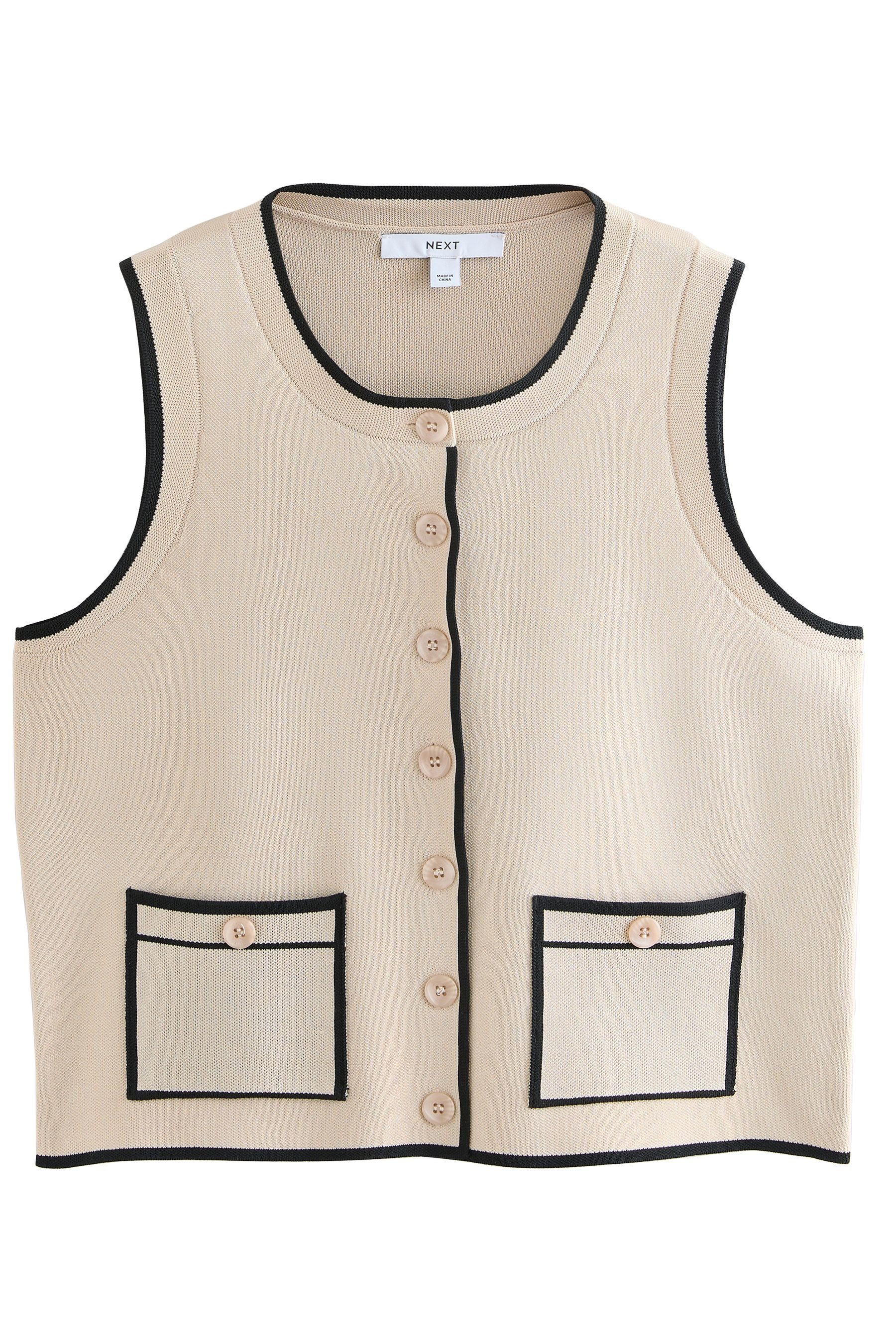 Next Anzugweste Elegante, geknöpfte Weste mit Rundhalsausschnitt (1-tlg) günstig online kaufen