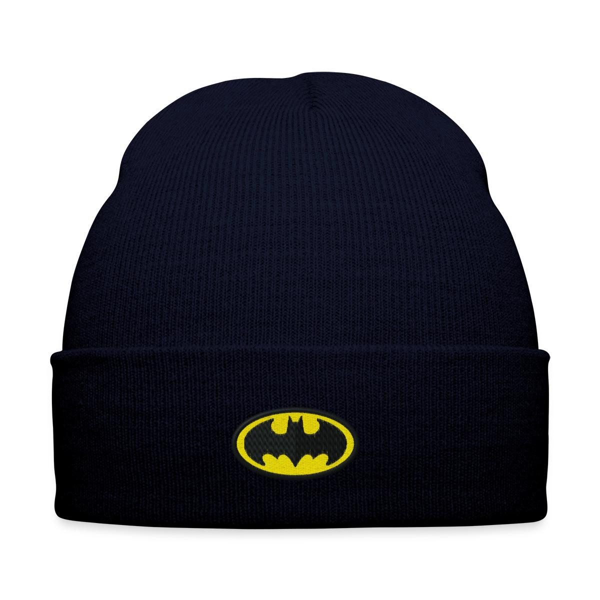 Spreadshirt Beanie DC Comics Batman Original Logo Stick Bestickte Wintermütze (1-St)