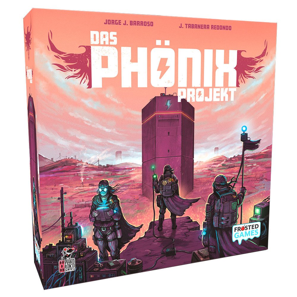 Frosted Games Spiel Das Phönix Projekt (DE) Expertenspiel, Brettspiel im Retro-Look, Sci-Fi