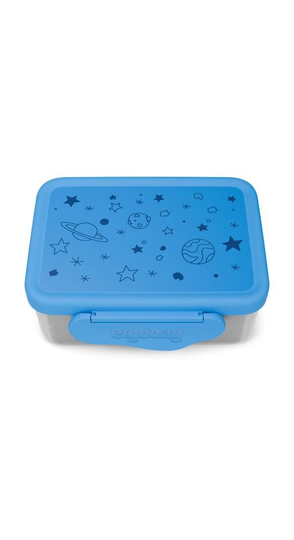 ergobag Lunchbox Edelstahl Brotdose, Edelstahl, (Edelstahl Brotdose, 3-tlg., 1x Brotdose, 1x Trennfach), spülmaschinengeeignet