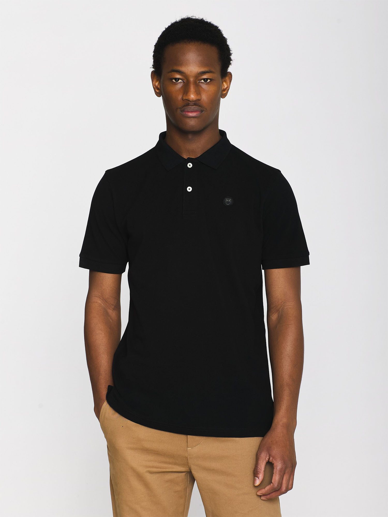 KnowledgeCotton Apparel Poloshirt Basic Badge Polo