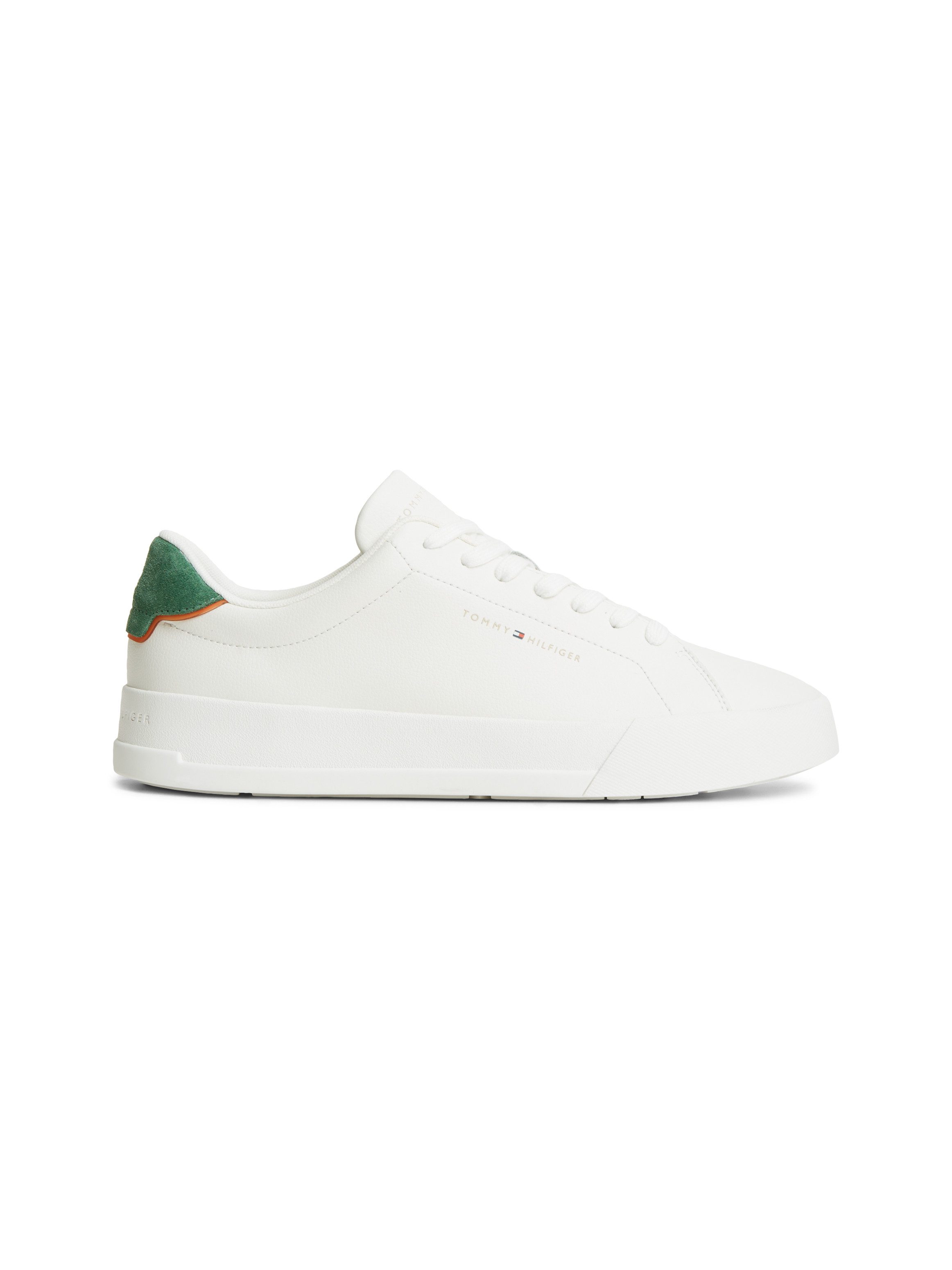 Tommy Hilfiger TH COURT LTH DETAIL ESS Sneaker Freizeitschuh, Halbschuh, Schnürer mit Logoschriftzügen – Bild 4 von 5