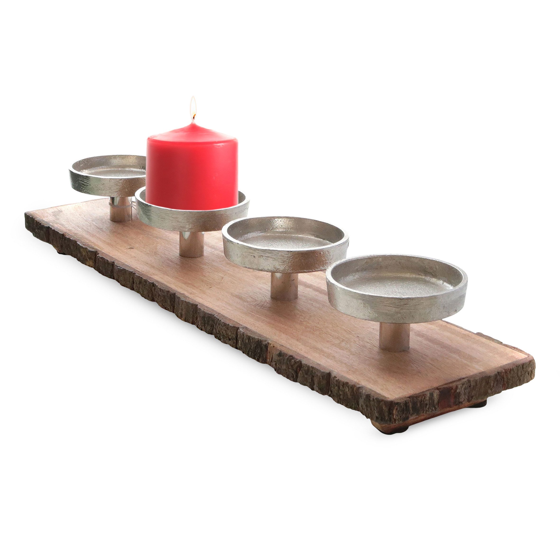 Spetebo Adventsleuchter Advents Mango Kerzenhalter - 48 cm x 12 cm - (Stück günstig online kaufen