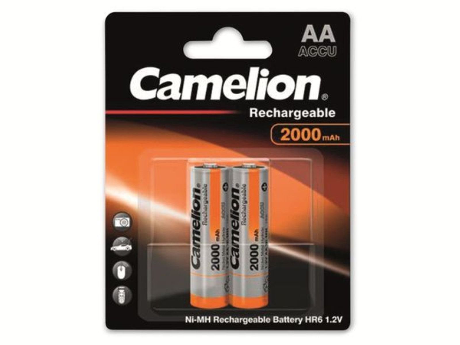 Camelion CAMELION NiMH-Mignon-Akku 2000 mAh, 2 Stück Akku