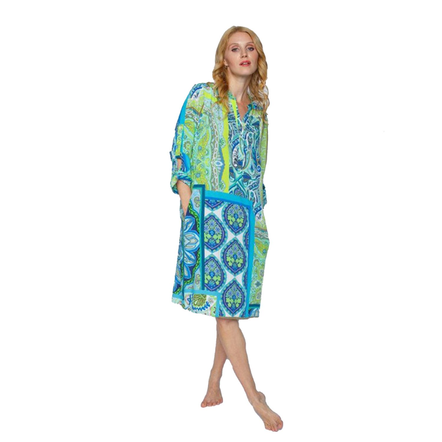 Midikleid aqua green