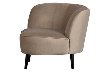 WOOOD Loungesessel Sara links - Samt Khaki, freistellbar