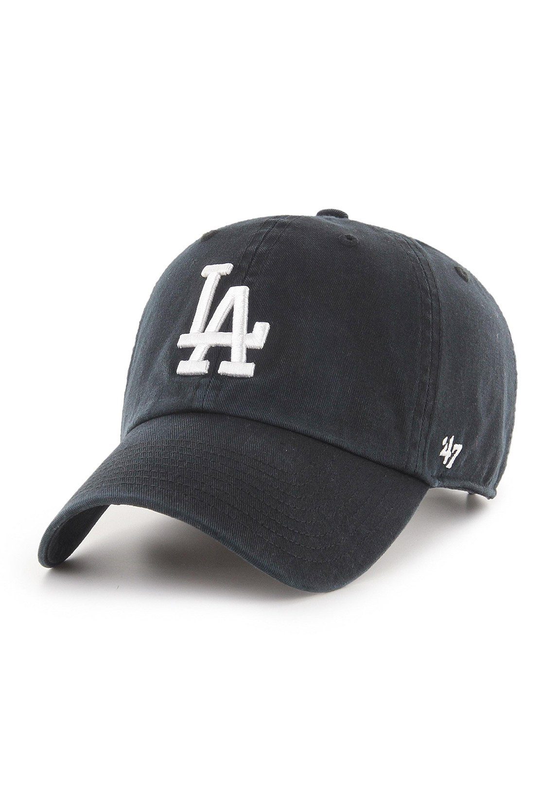 Schwarz '47 LA Baseball Brand Up Strapback Brand Cap 47 DODGERS Clean RGW12GWS-BKJ