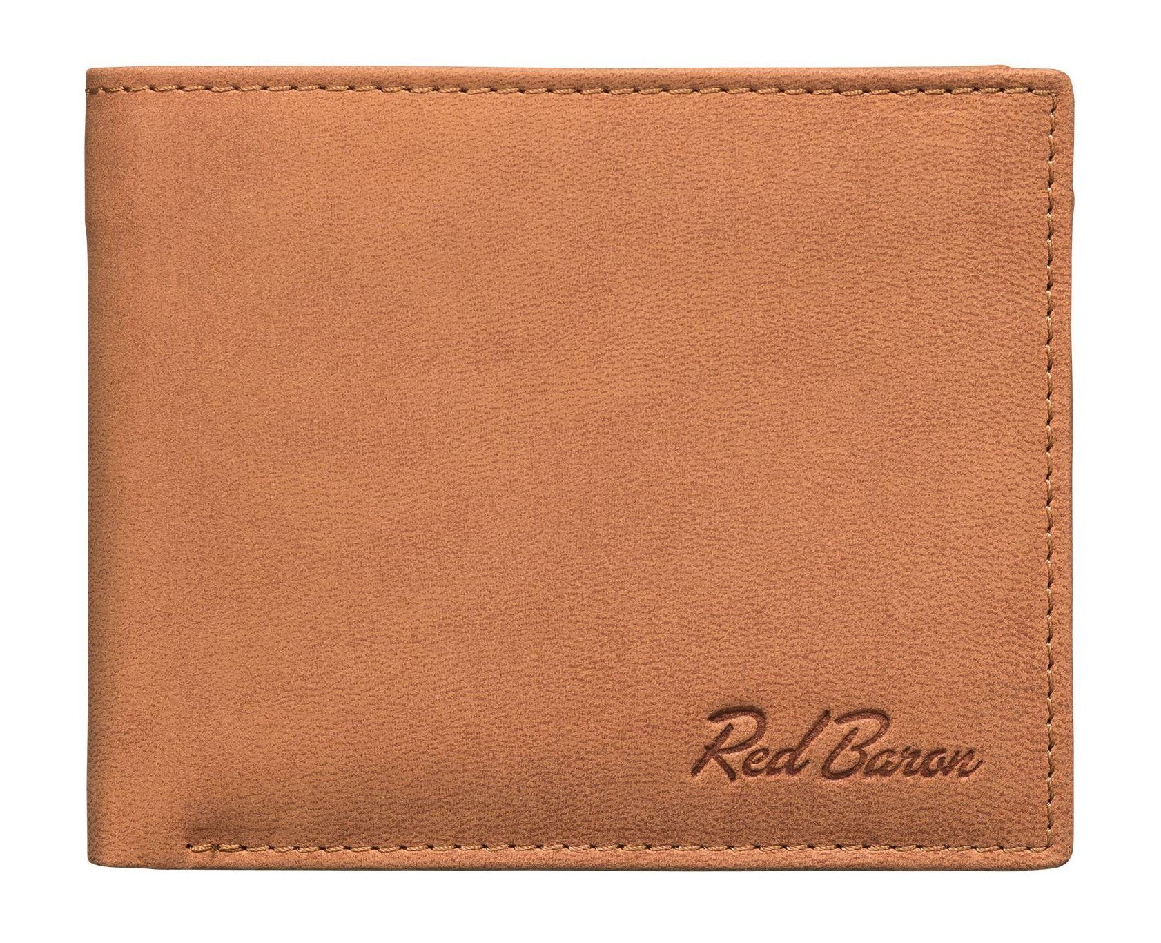 Red Baron Geldbörse RB-WT-005-02, Kreditkartenfächer, Netzfach, Münzfach mit Druckknopf | Geldbörsen