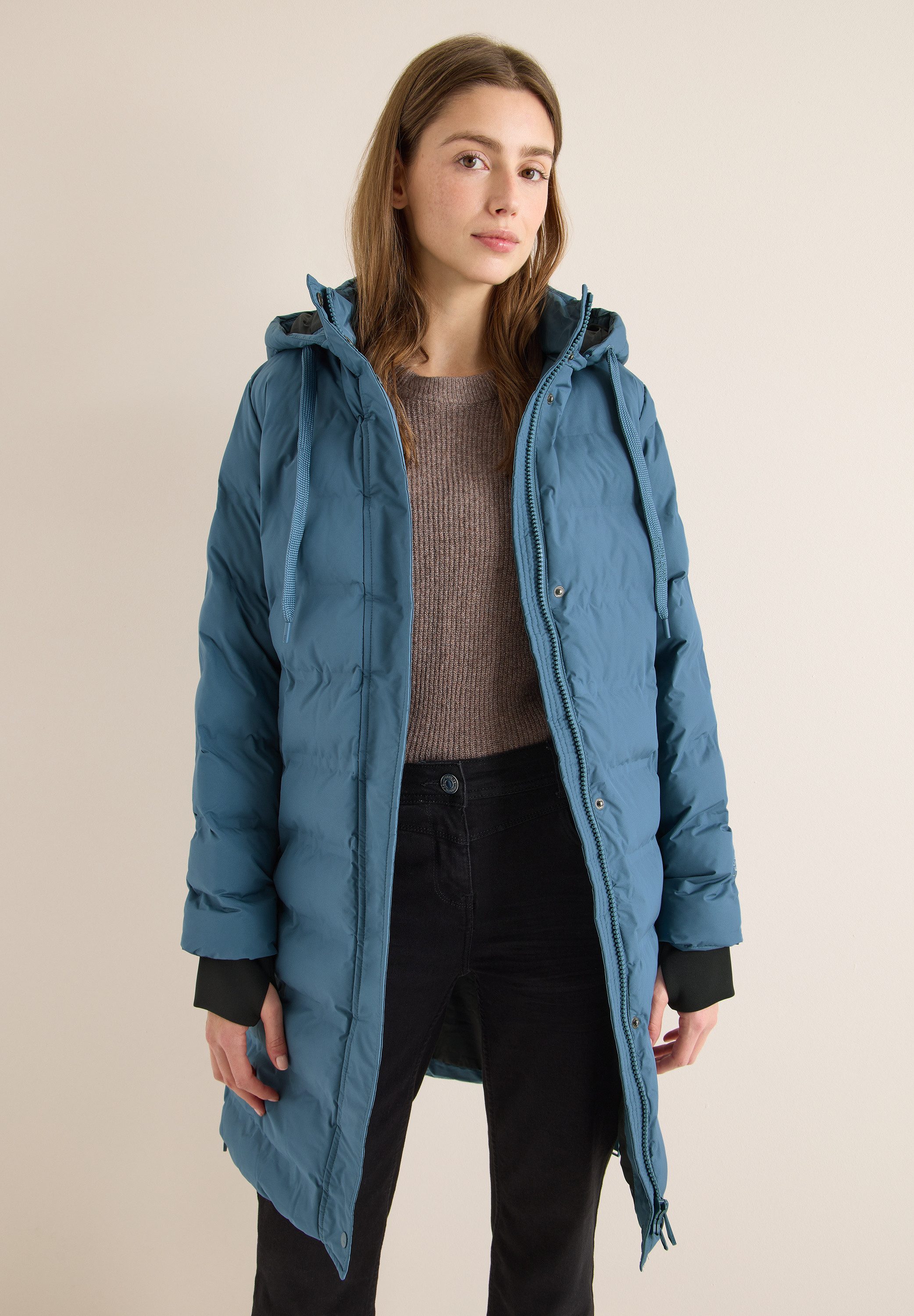 CECIL Steppmantel mit Kapuze mit Tunnelzugband günstig online kaufen