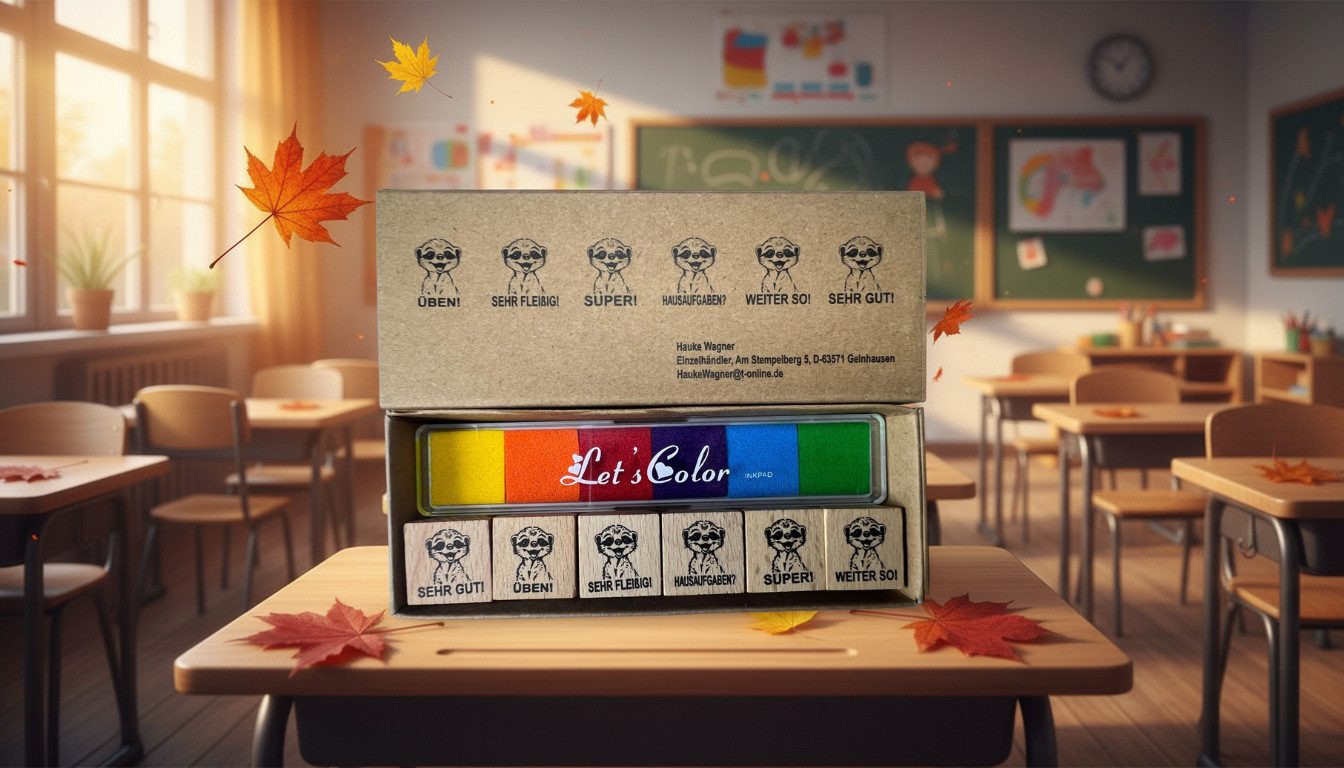 Hauke Wagner Stempel Erdmännchen Stempel zur Motivation für Lehrer in Schulen, Motivation, Belobigung, Lehrer, Schule, Stempel, Erdmännchen – Bild 2 von 5