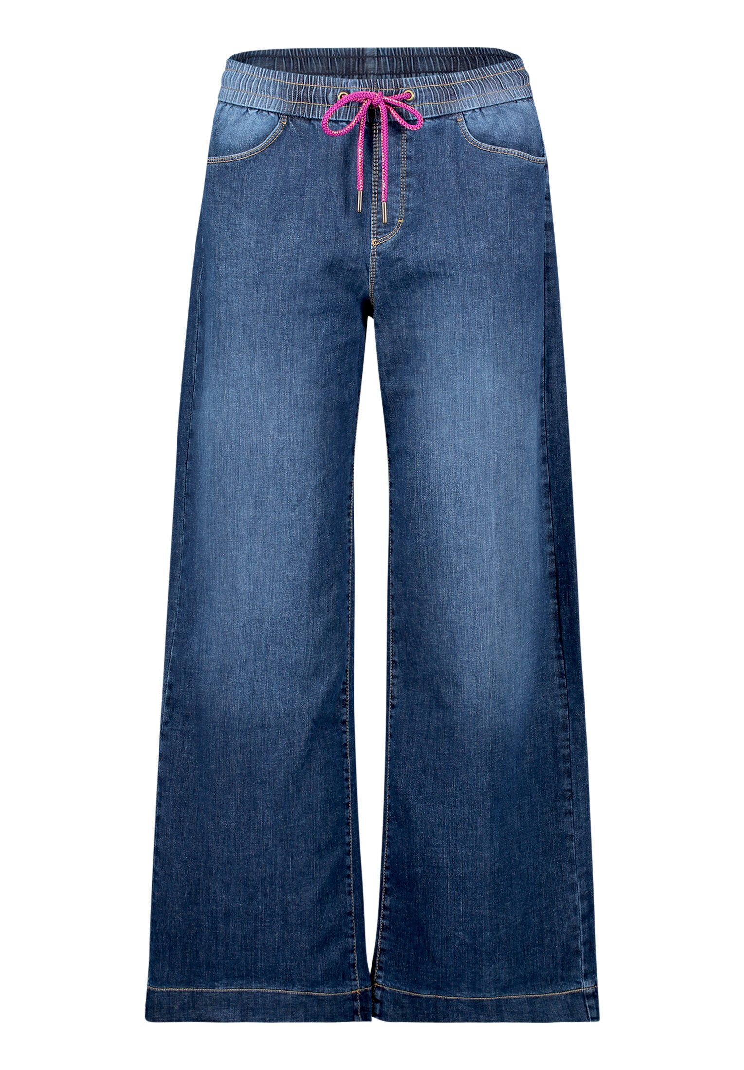 Cartoon Slim-fit-Jeans Damen mit weitem Bein