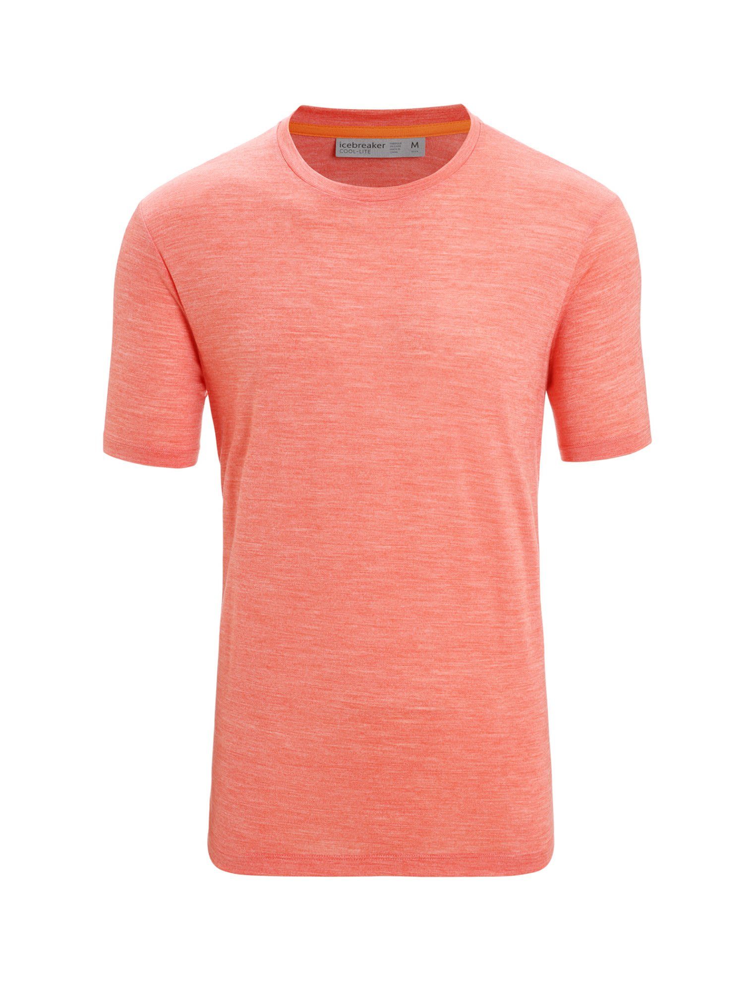 Icebreaker T-Shirt Icebreaker M Sphere Heather Short-sleeve Herren Vibrant Ii Tee Earth