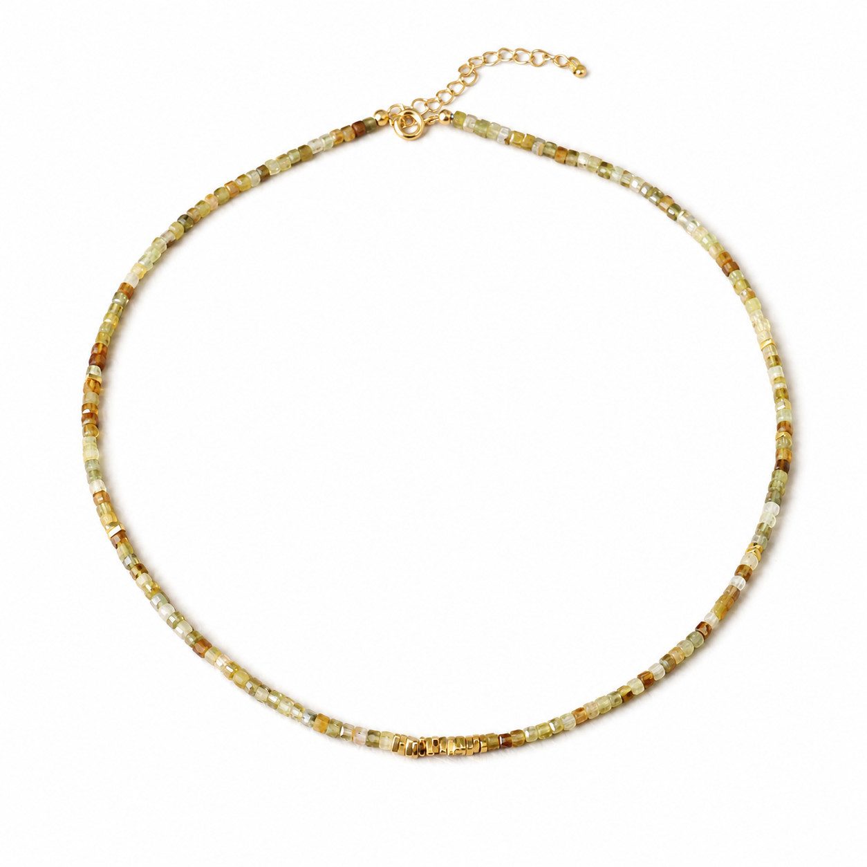 RAIKOU Bead-Ketten-Set mit echten Perlen und bunten Natursteinen, handgefertigt