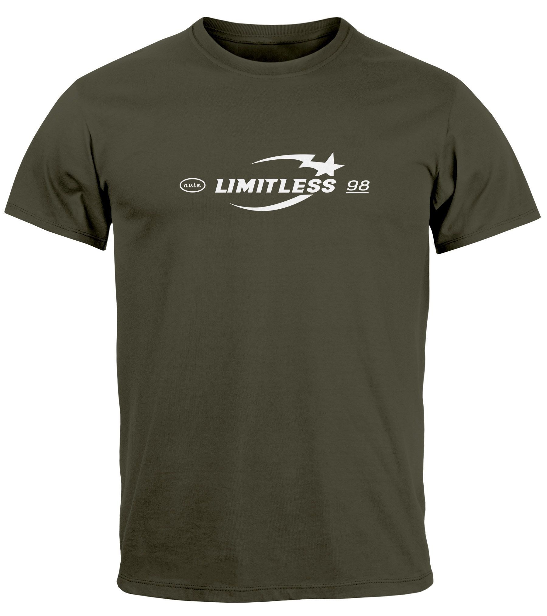 Neverless Print-Shirt Herren T-Shirt Print Limitless Grenzenlos Icon Typogr günstig online kaufen
