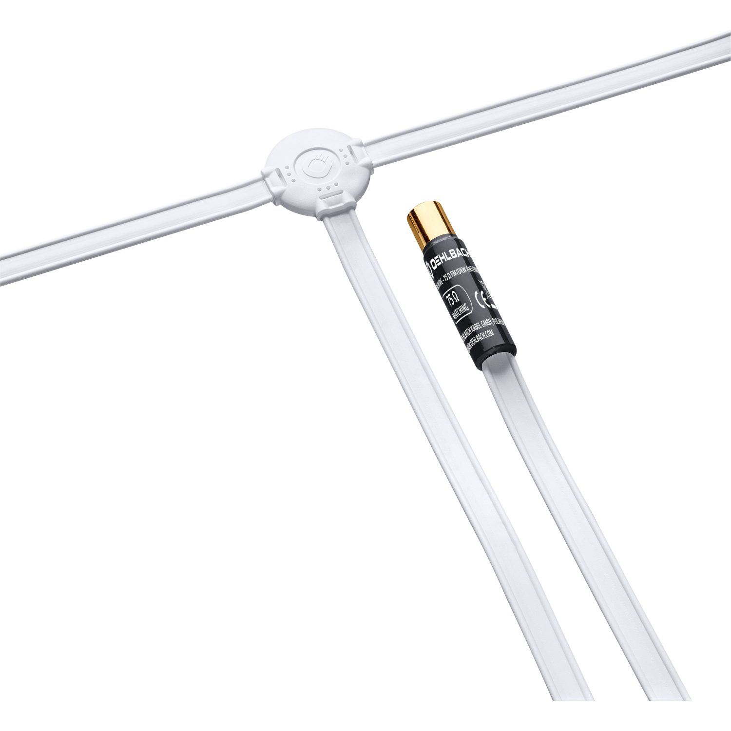 OEHLBACH Digital Wire Two DAB+/FM Antenne mit 75 Ohm Quick F-Stecker Wurfantenne (DAB+, FM), Perfekter Empfang, Omnidirektional