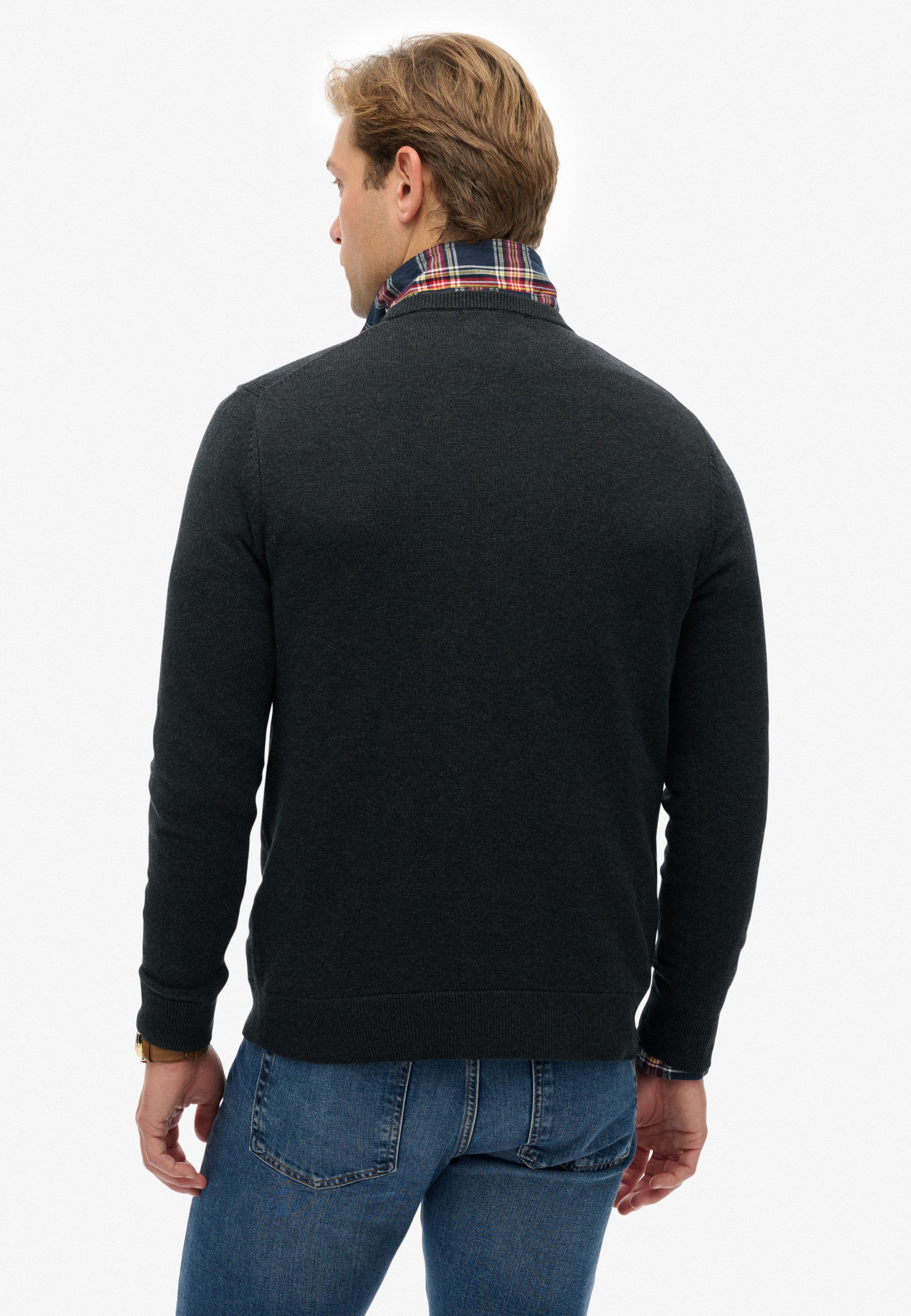 Superdry Strickpullover ESSENTIALS COTTON JUMPER