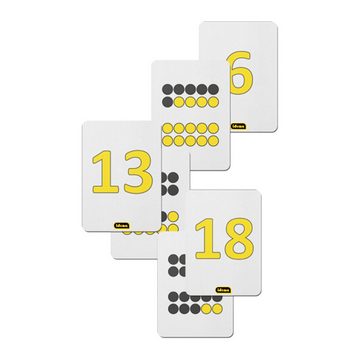 Idena Lernspielzeug Idena 656014 - Zählkarten, 21 Stück, Zahlen von 0 - 20