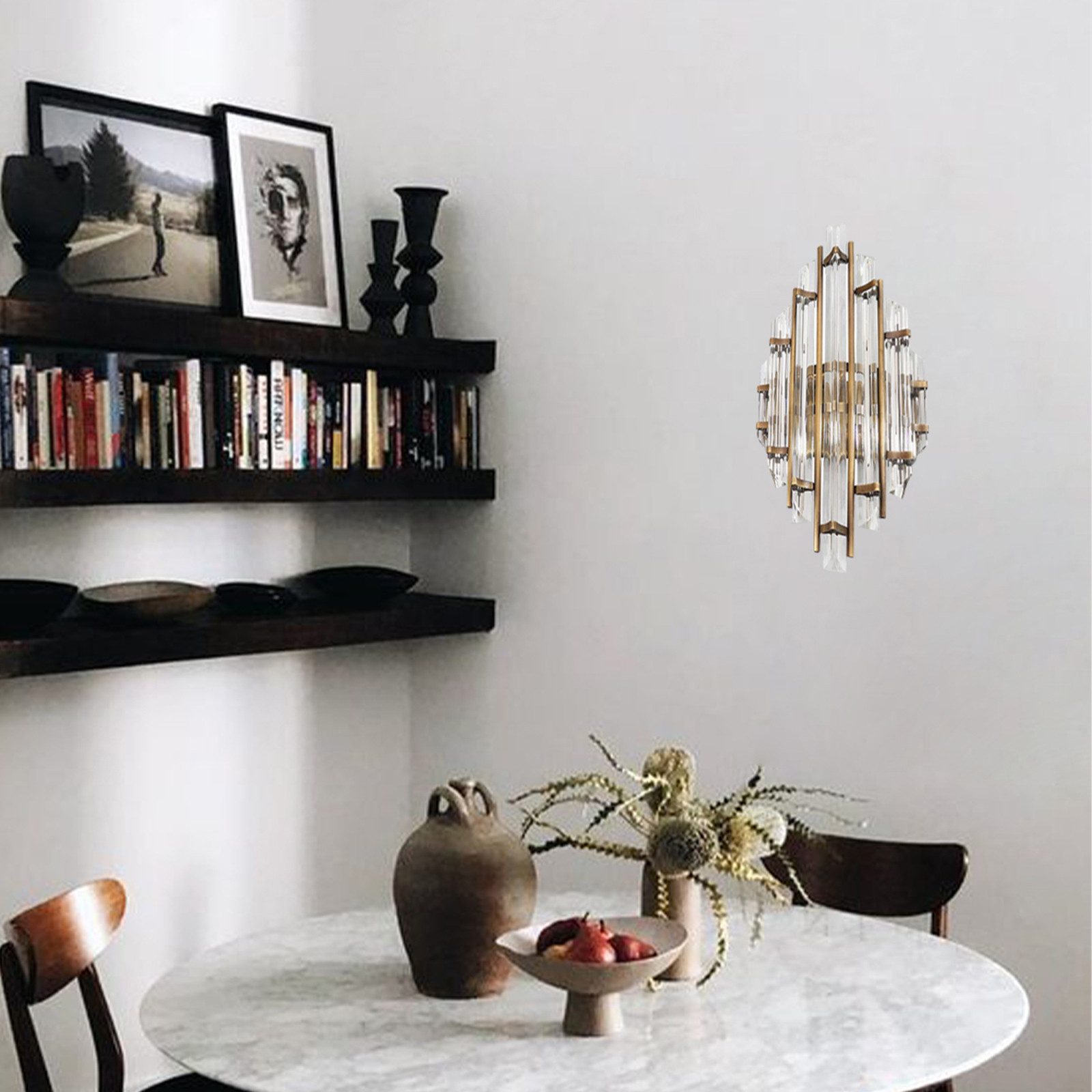 Bamyum Wandleuchte Bamyum Wandleuchte Champion Vintage Metall und Glas Wandlampe, ohne Leuchtmittel