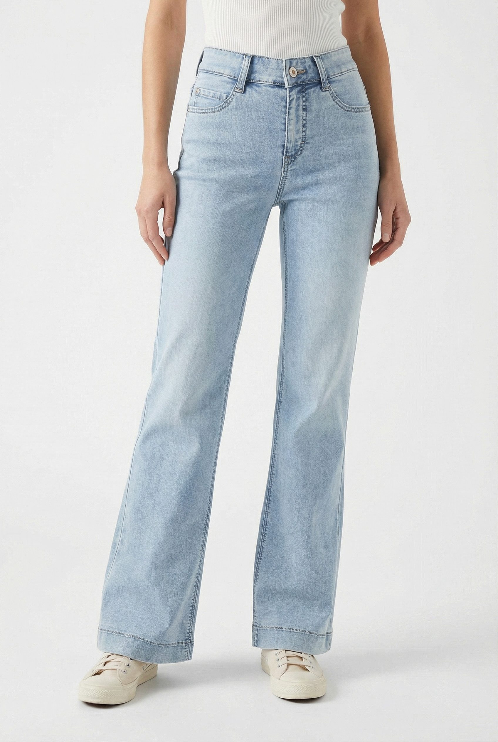 MAC Weite Jeans DREAM WIDE mit weitem Bein-Stretch