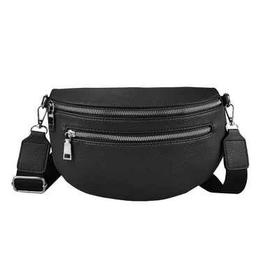 ITALYSHOP24 Bauchtasche »Damen Gürteltasche Hüfttasche Bodybag Handytasche«, als Schultertasche, CrossOver, Umhängetasche tragbar