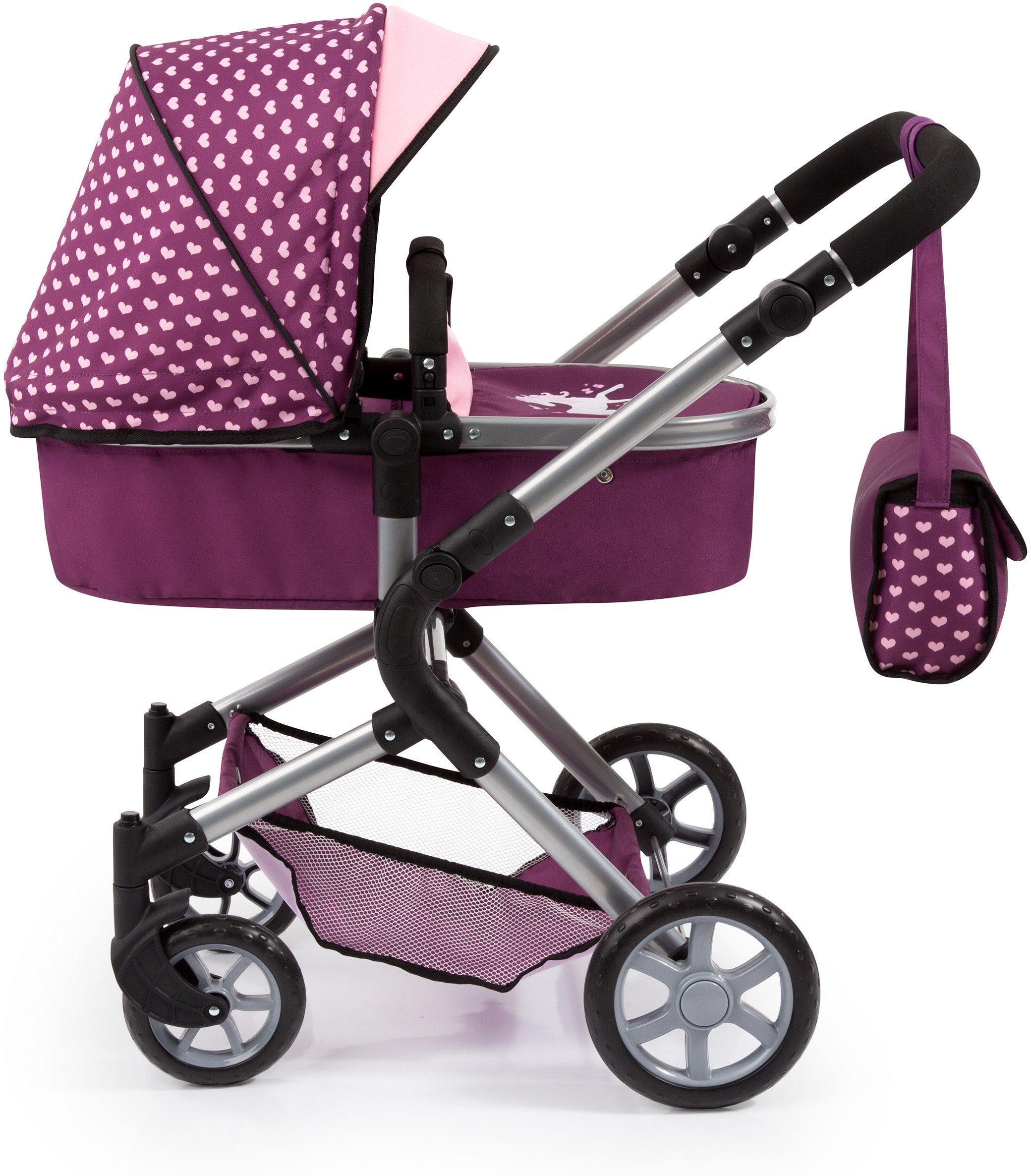 Bayer Kombi-Puppenwagen City Neo, Pflaume günstig online kaufen