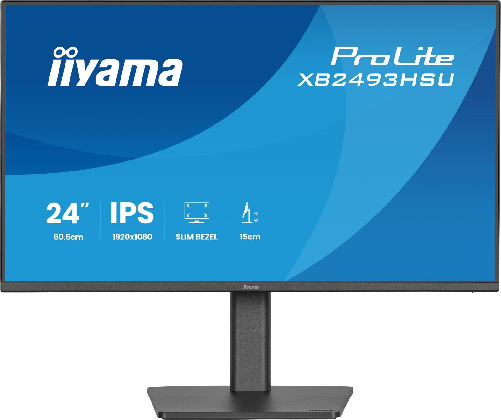 Iiyama 24IN FHD IPS 1920X1080 120HZ 15CM TFT-Monitor (1920 x 1080 px, Full HD, 1 ms Reaktionszeit, 120 Hz, IPS, Adaptive-Sync, Lautsprecher, HDCP, Pivot, Höhenverstellbar)