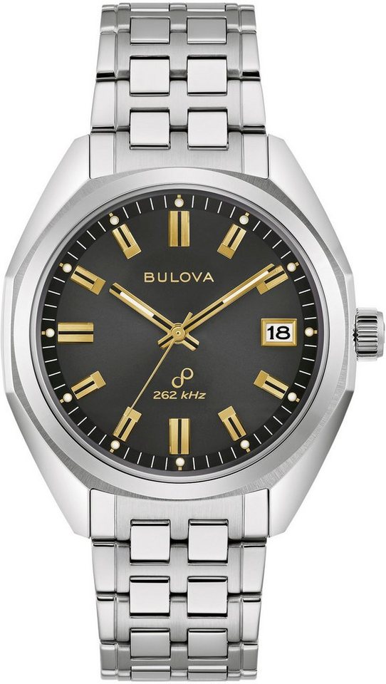 Bulova Quarzuhr 96B415, Gehäuse aus Edelstahl, silberfb. IP-beschichtet, Ø  ca. 40 mm