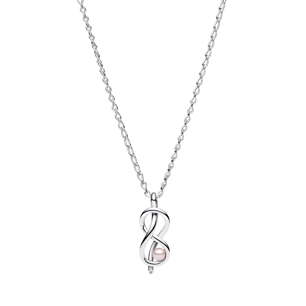 Pandora Kette mit Anhänger 393762C01-50, Unendlichkeit, unendlich, Rosa, St günstig online kaufen