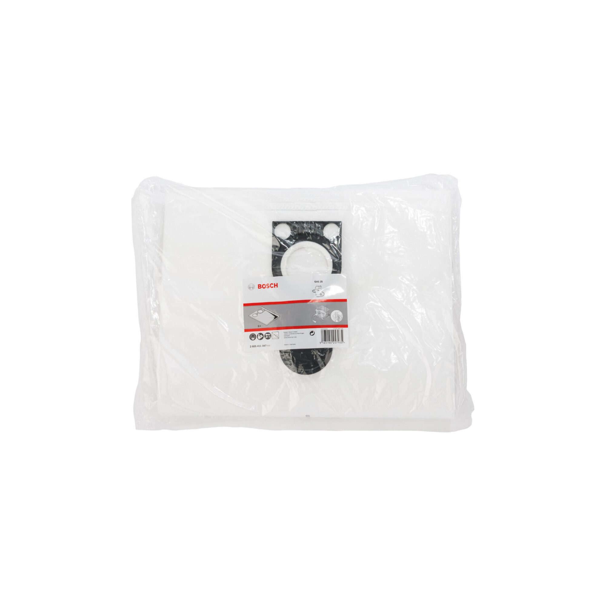 Bosch Professional Filterbeutel Bosch Power Tools Papierfilterbeutel f.GAS25 2605411167 5 Stk