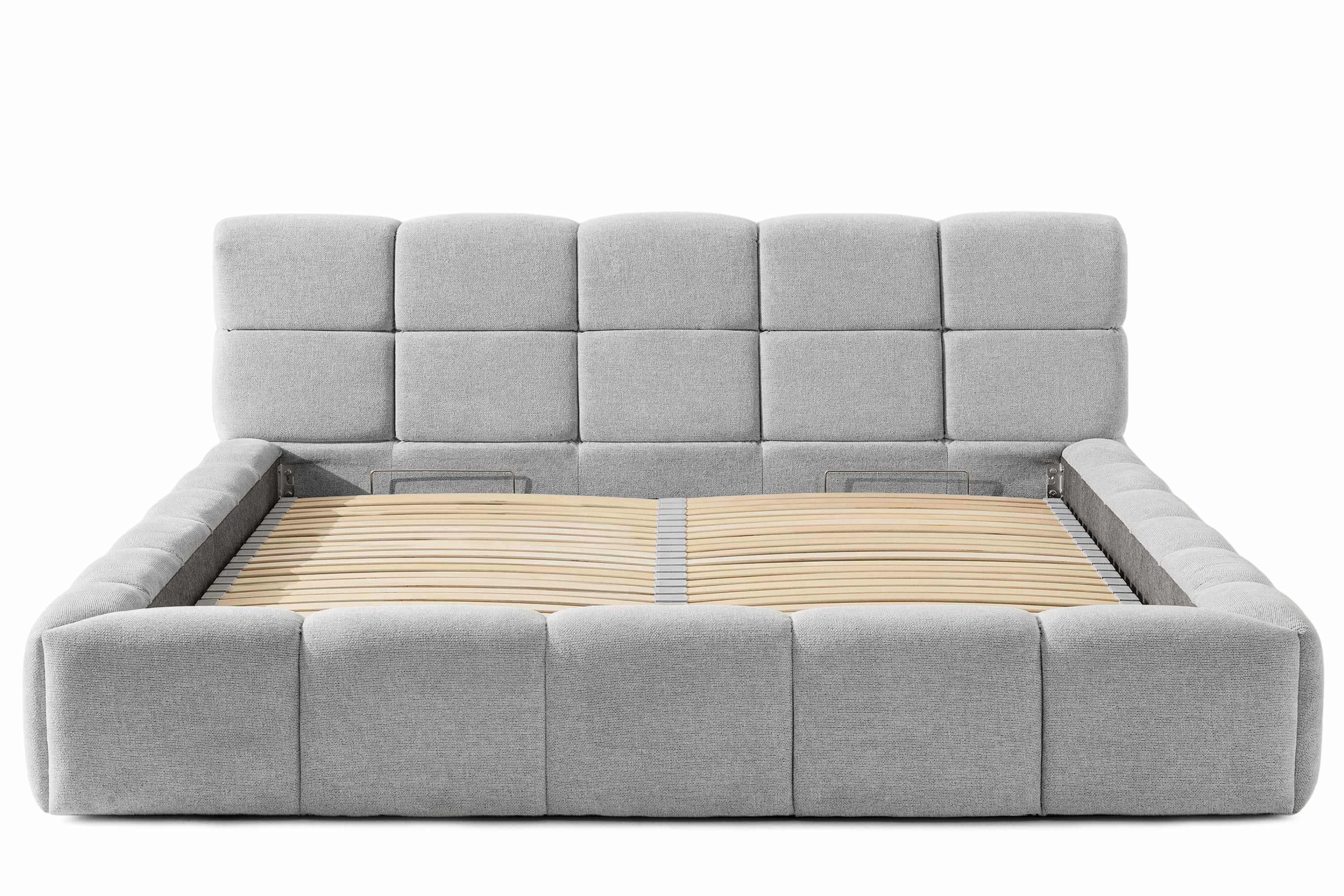 KONSIMO® Polsterbett Doppelbett AERI mit Stauraum, günstig online kaufen