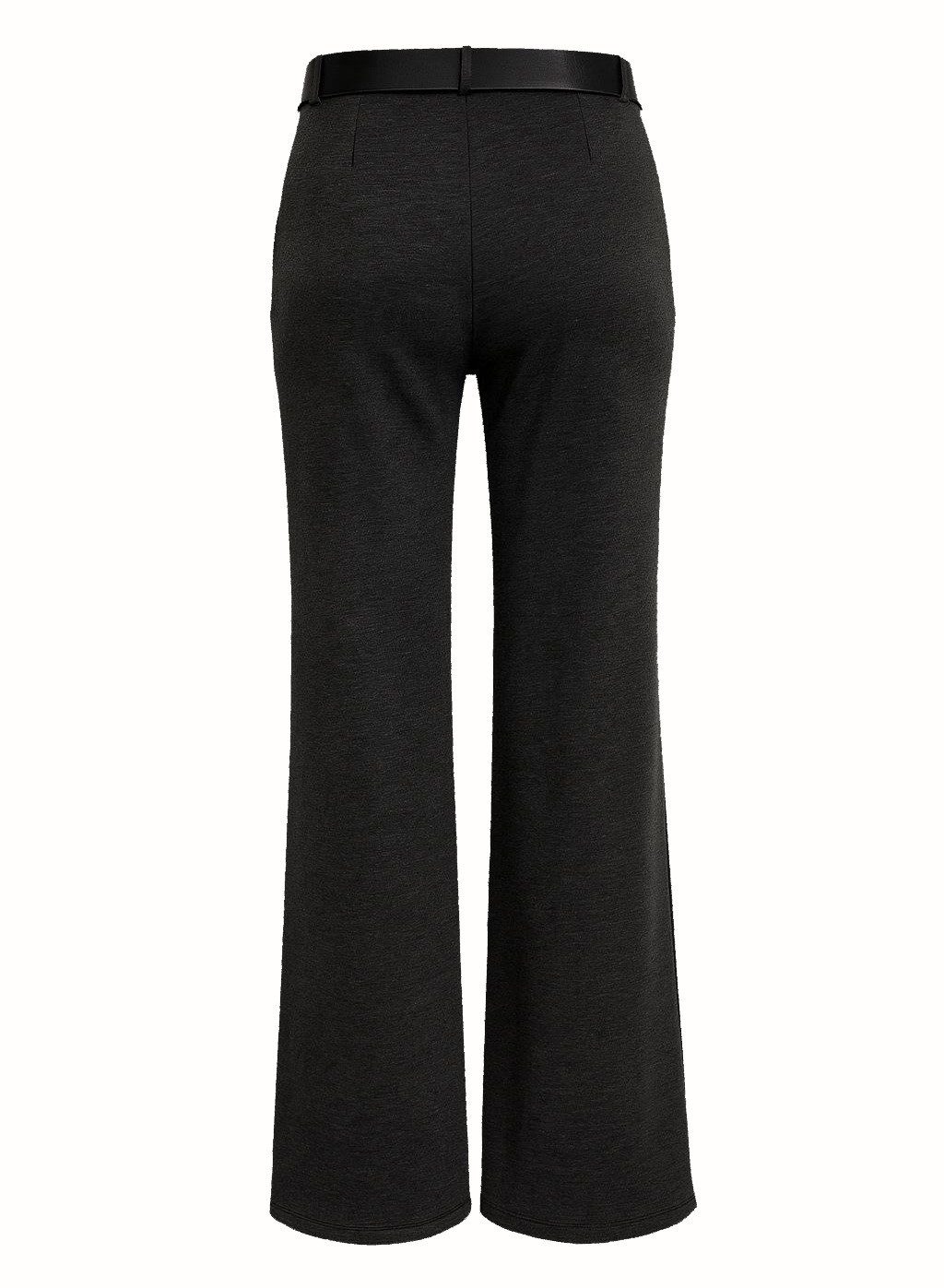Mississhop Stretch-Hose Elegante Damenhose mit Gürtel und geradem Bein M.431