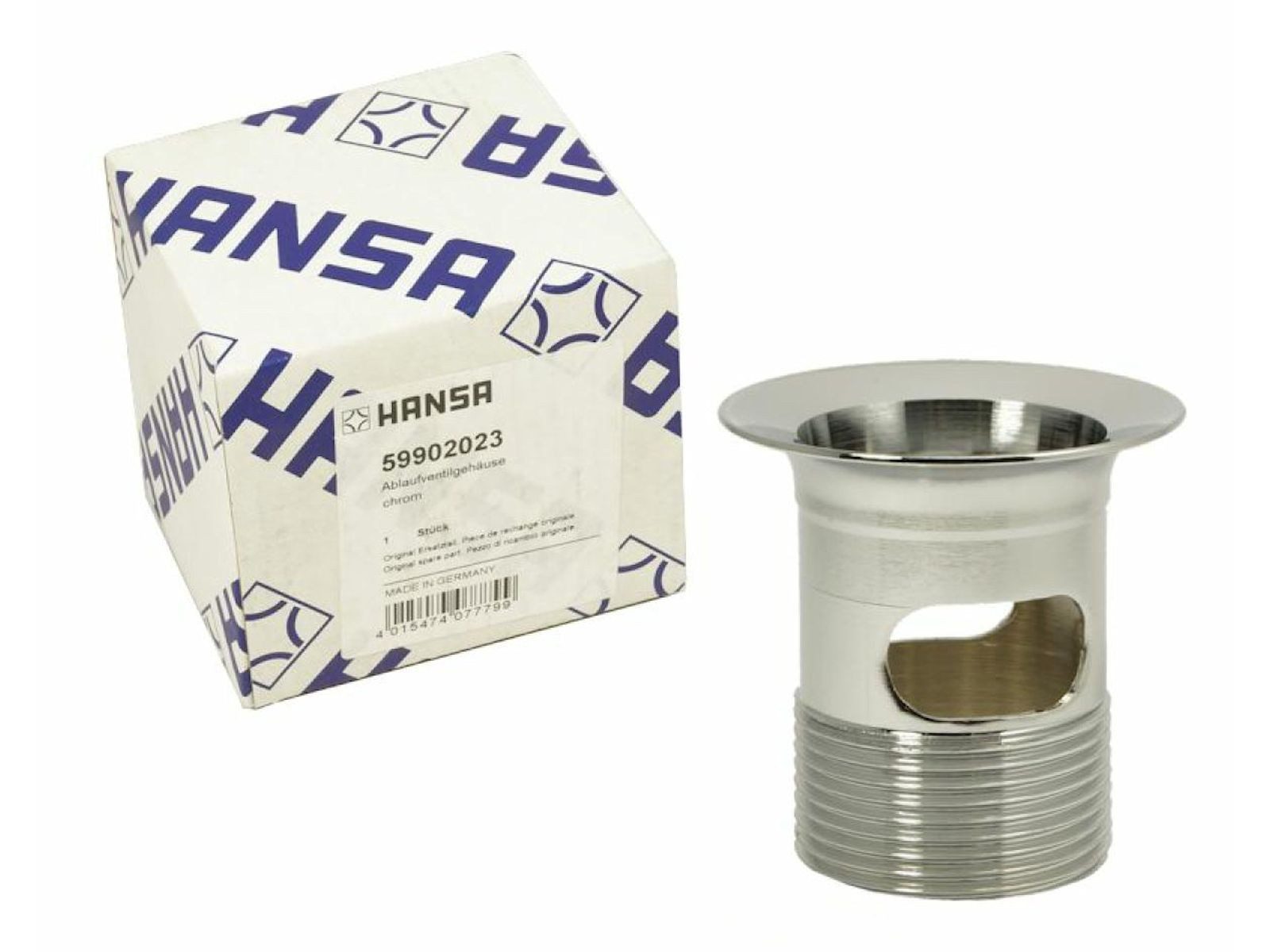 HANSA Ablaufgarnitur Ablaufventilgehäuse Kelch verchromt - 59902023