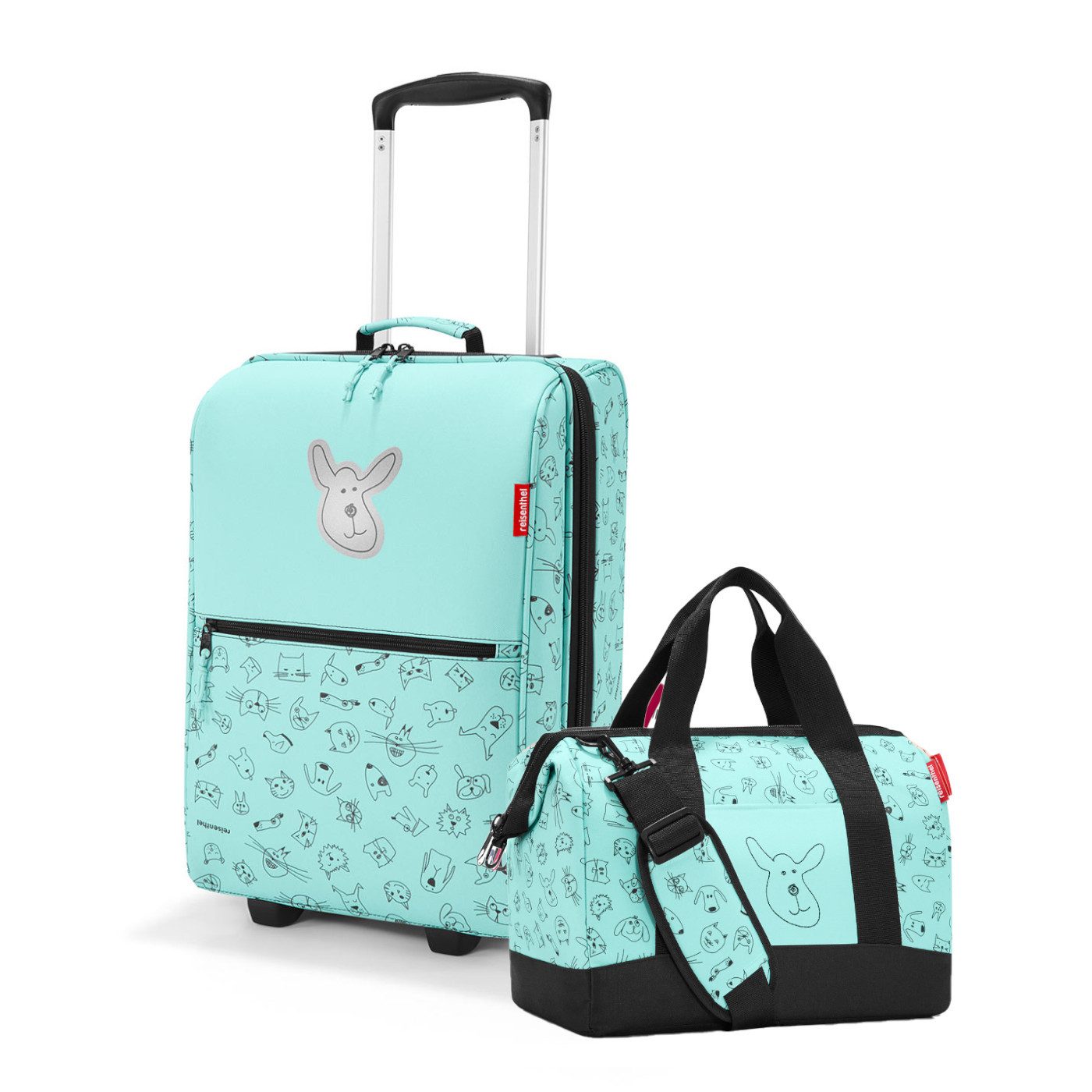 REISENTHEL® Kinderkoffer Reiseset trolley XS + allrounder M., Reiseset trolley XS + allrounder M aBC friends pink