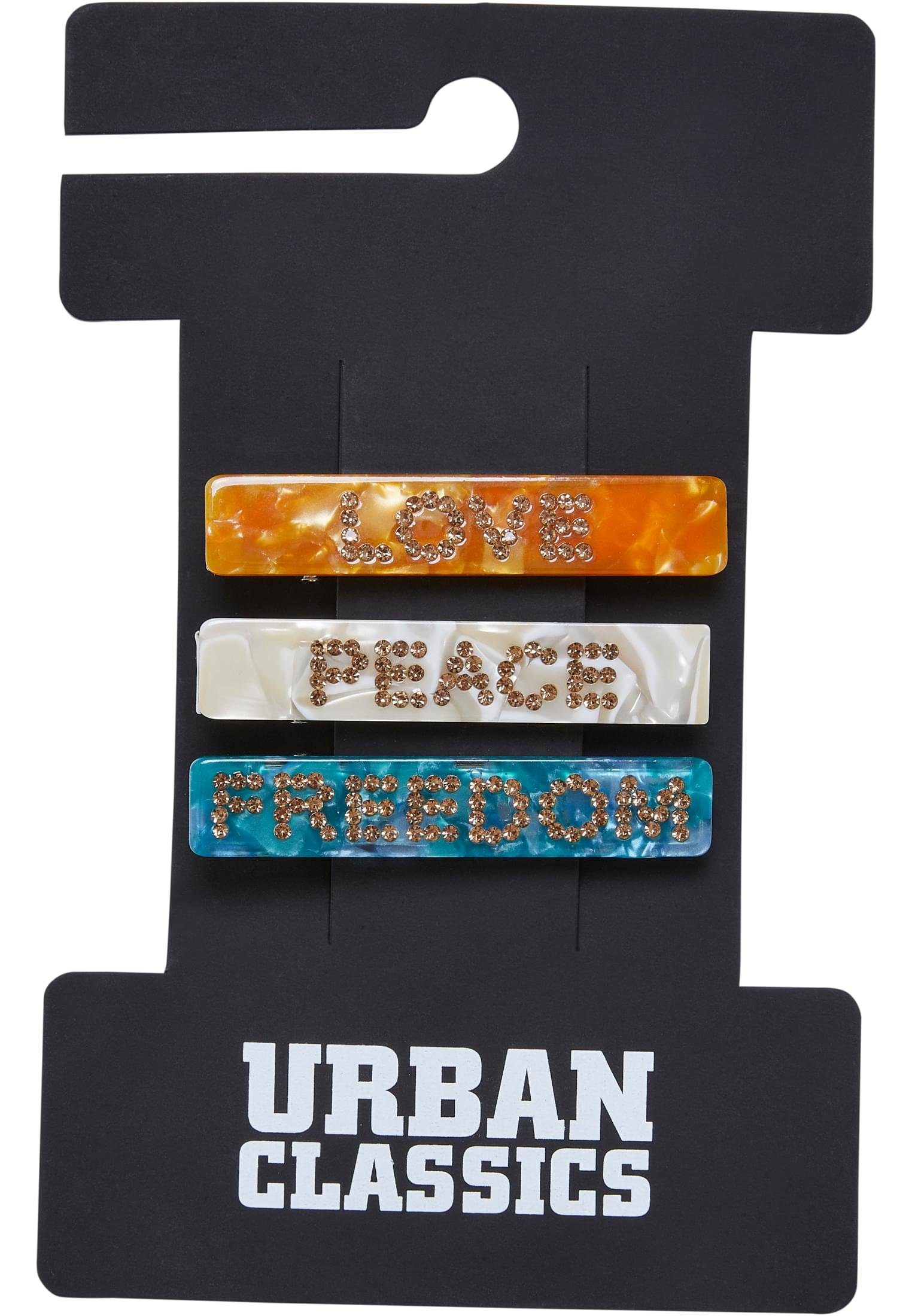 URBAN CLASSICS Schmuckset Accessoires Hair (1-tlg) Clips Statement 3-Pack