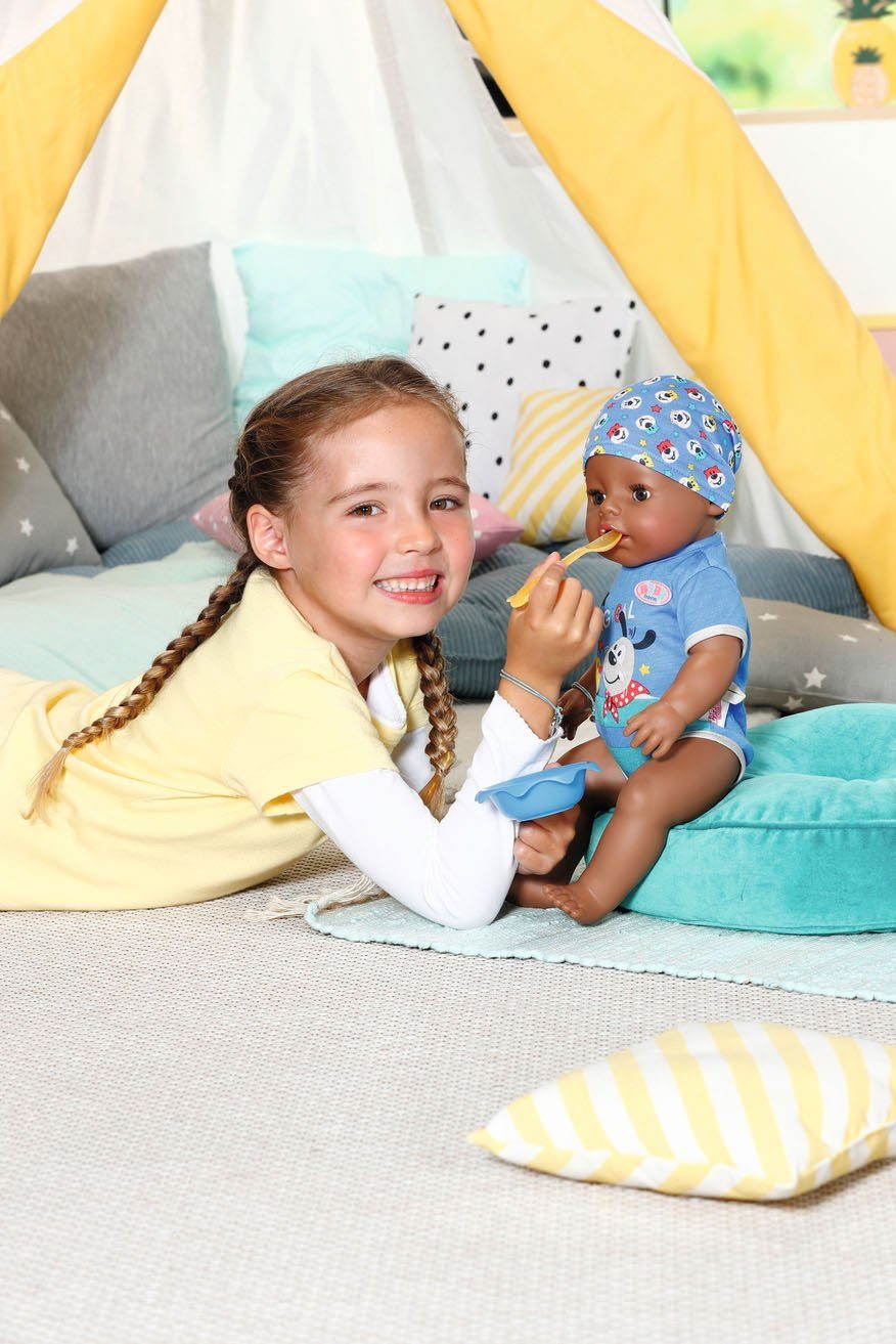 Baby Born Babypuppe Magic Boy, Dolls of Colour, 43 cm, mit lebensechten Funktionen