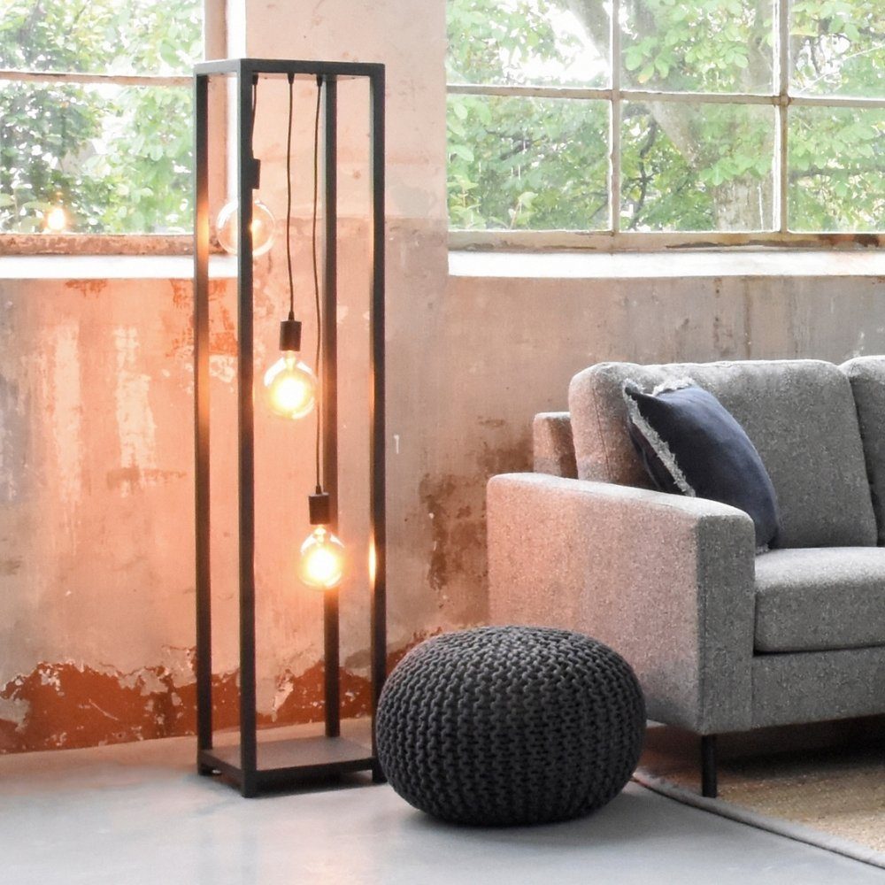 RINGO-Living Stuhl Hocker aus Möbel in Dunkelgrau Baumwolle Mabel 350x500mm