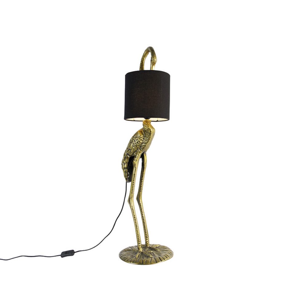 Qazqa Stehlampe Animal-fl, ohne Leuchtmittel, E27, Gold/Messing, Landhaus, günstig online kaufen