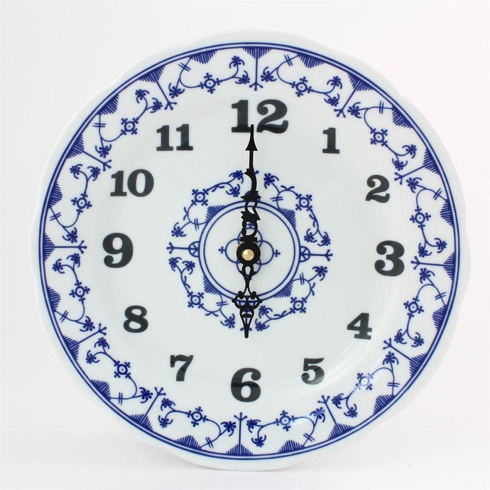 Winterling® Porzellan Germany Schüssel Winterling Indischblau Wanduhr, Porzellan, (1x Wanduhr)