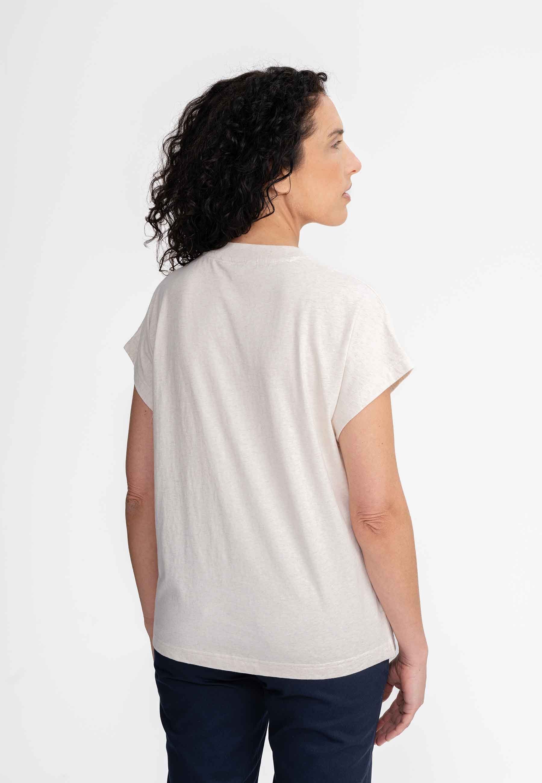 MELA Kurzarmshirt T-Shirt MADHU Fein gerippter günstig online kaufen