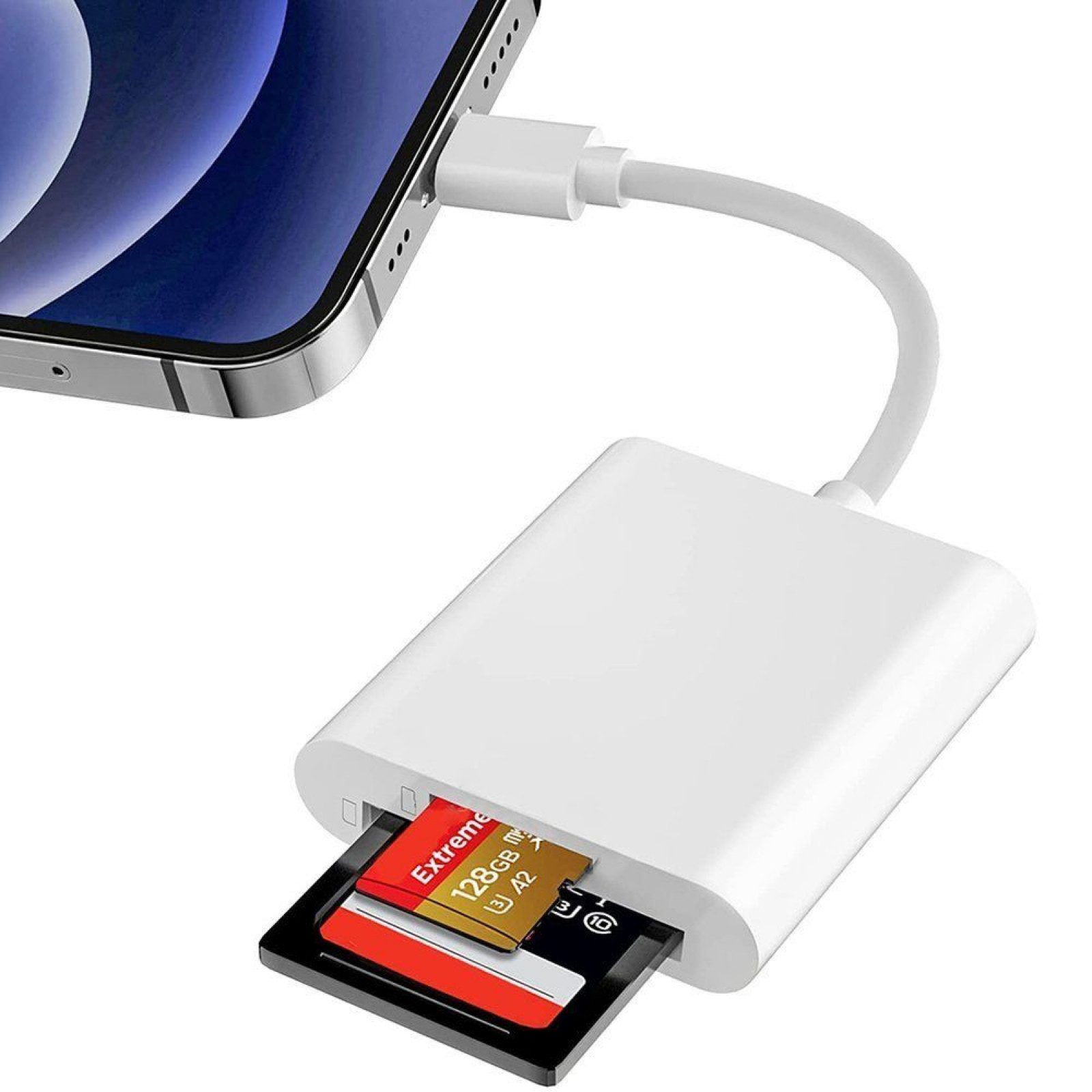 FELIXLEO Speicherkartenleser Speicherkartenleser SD Kartenleser iPhone Lightning SD Lesegerät