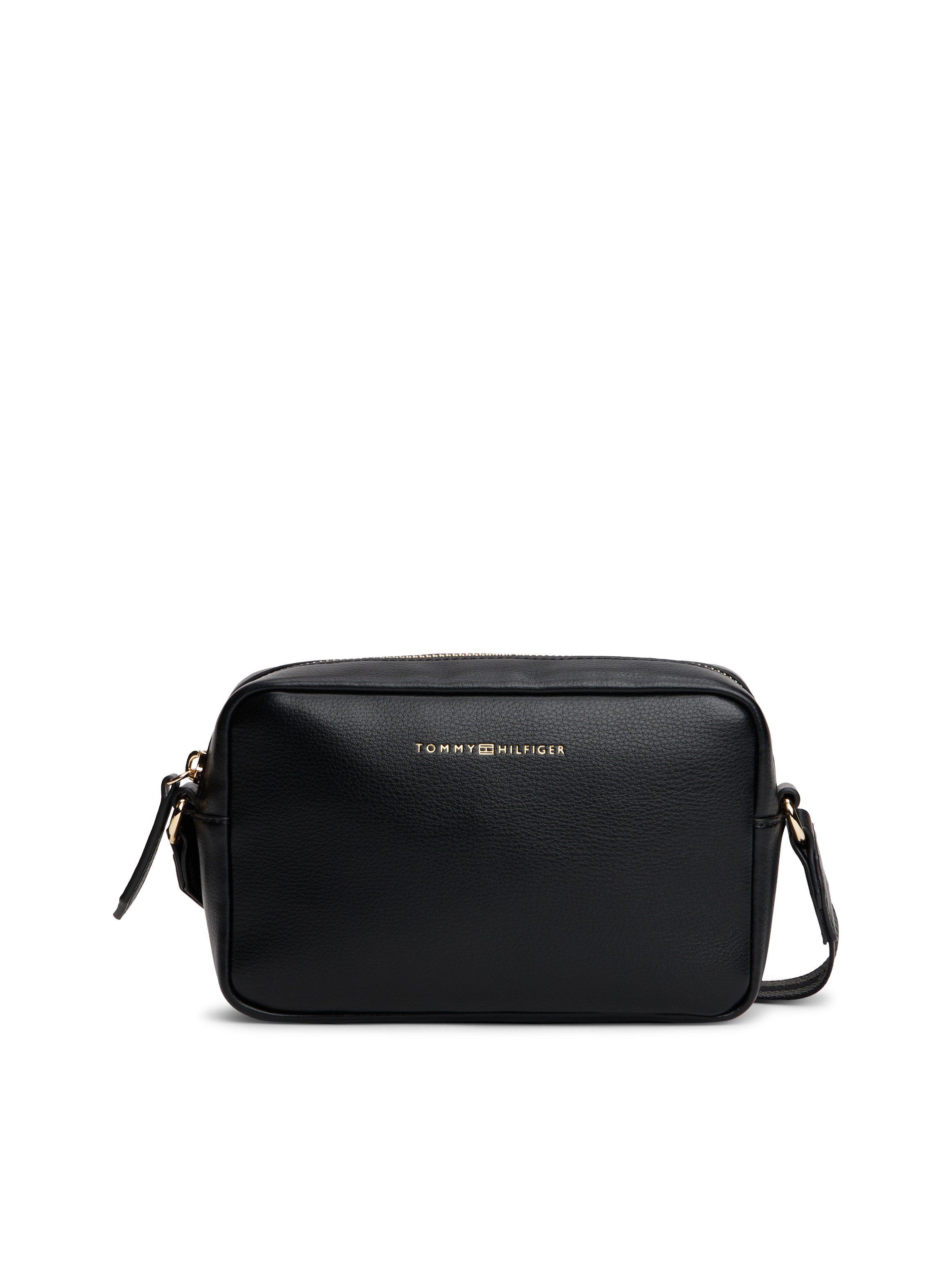 Tommy Hilfiger Mini Bag TH LOGOTAPE CAMERA BAG, Damen Umhängetasche, Schultertasche mit Logoschriftzug
