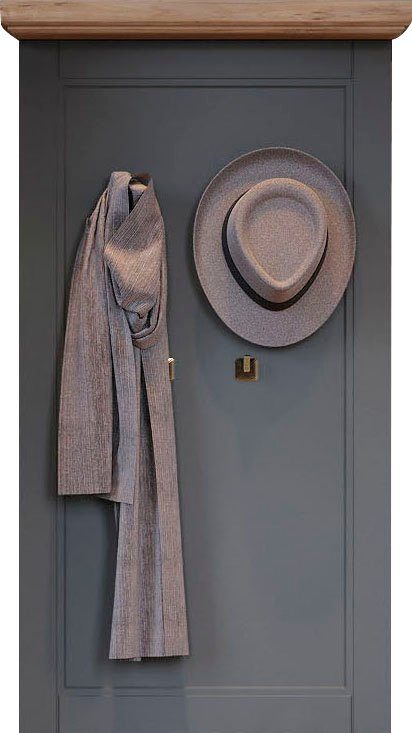OTTO home Garderobenpaneel Tara (H/B/T): 115/65/13cm), hochwertig UV lackiert, Metallhaken