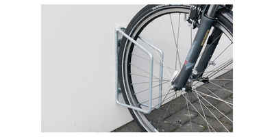 wsm Fahrradständer Fahrradklemmbügel 90 ° verzinkt Anzahl Radstände 1 für Wandbefestigung