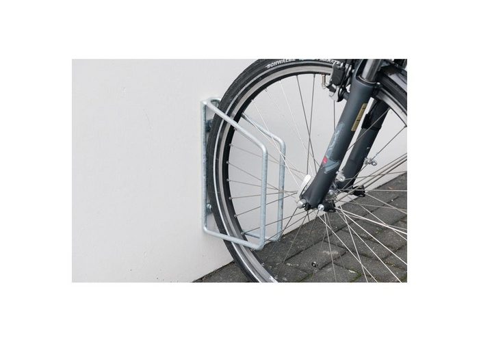 wsm Fahrradständer Fahrradklemmbügel 90 ° verzinkt Anzahl Radstände 1 für Wandbefestigung