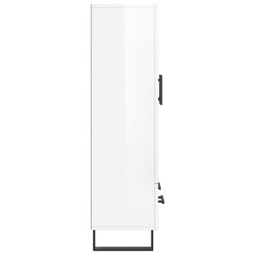 vidaXL Sideboard Highboard Hochglanz-Weiß 69,5x31x115 cm Holzwerkstoff (1 St)