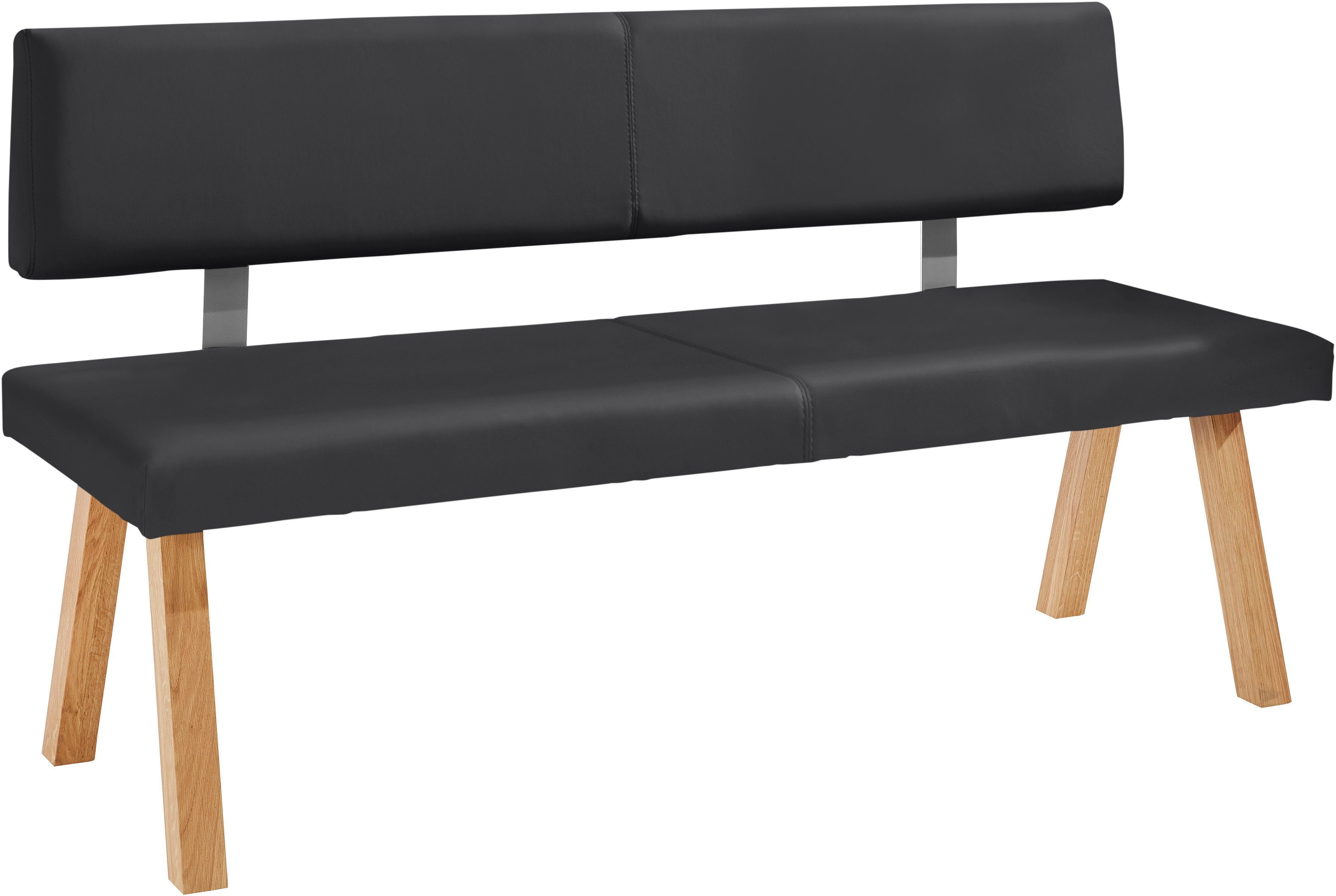 OTTO home Bank Mobilar Rio, mit Rückenlehne und aus Massivholz