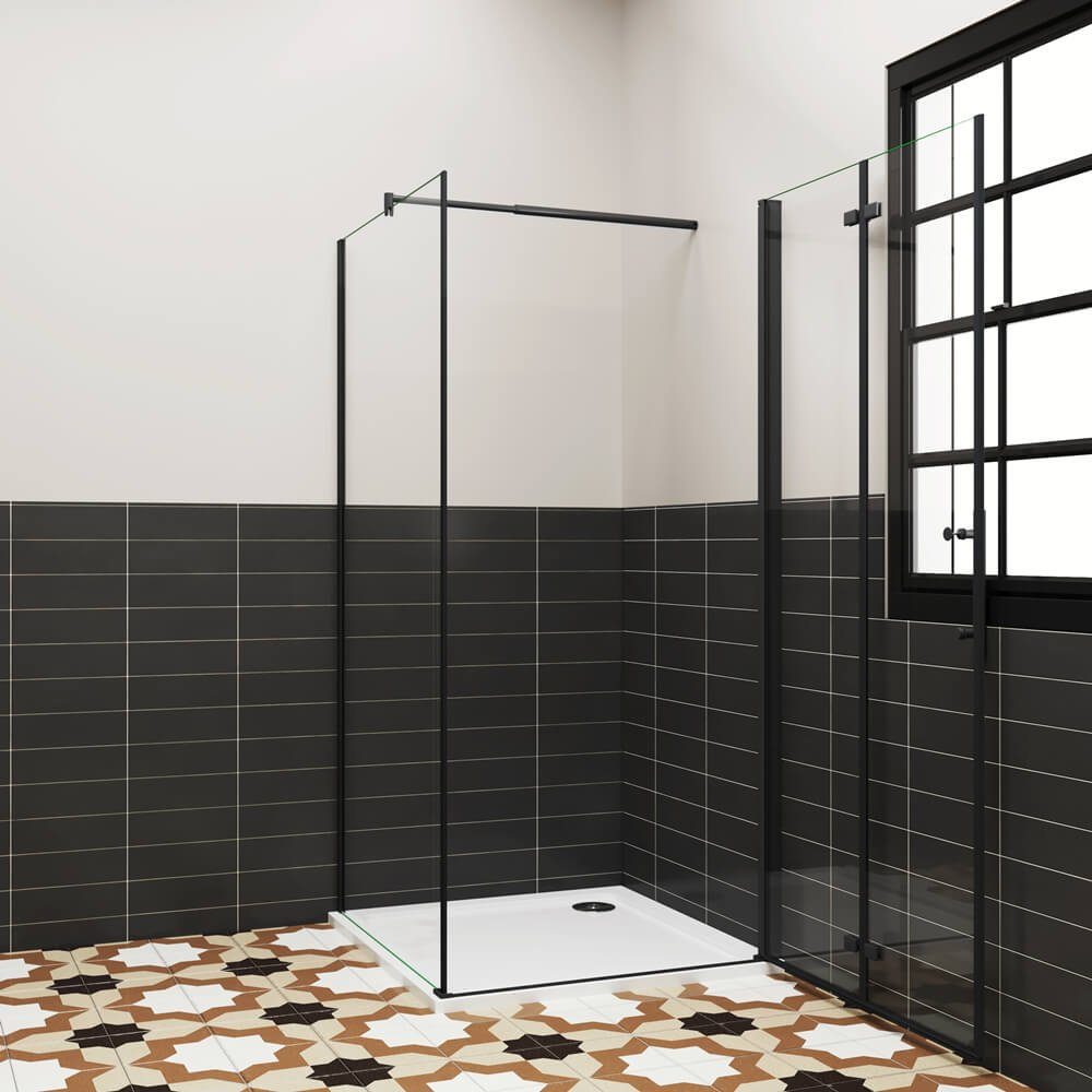 duschspa Eckdusche 195cm ESG Falttür Scharniertür günstig online kaufen
